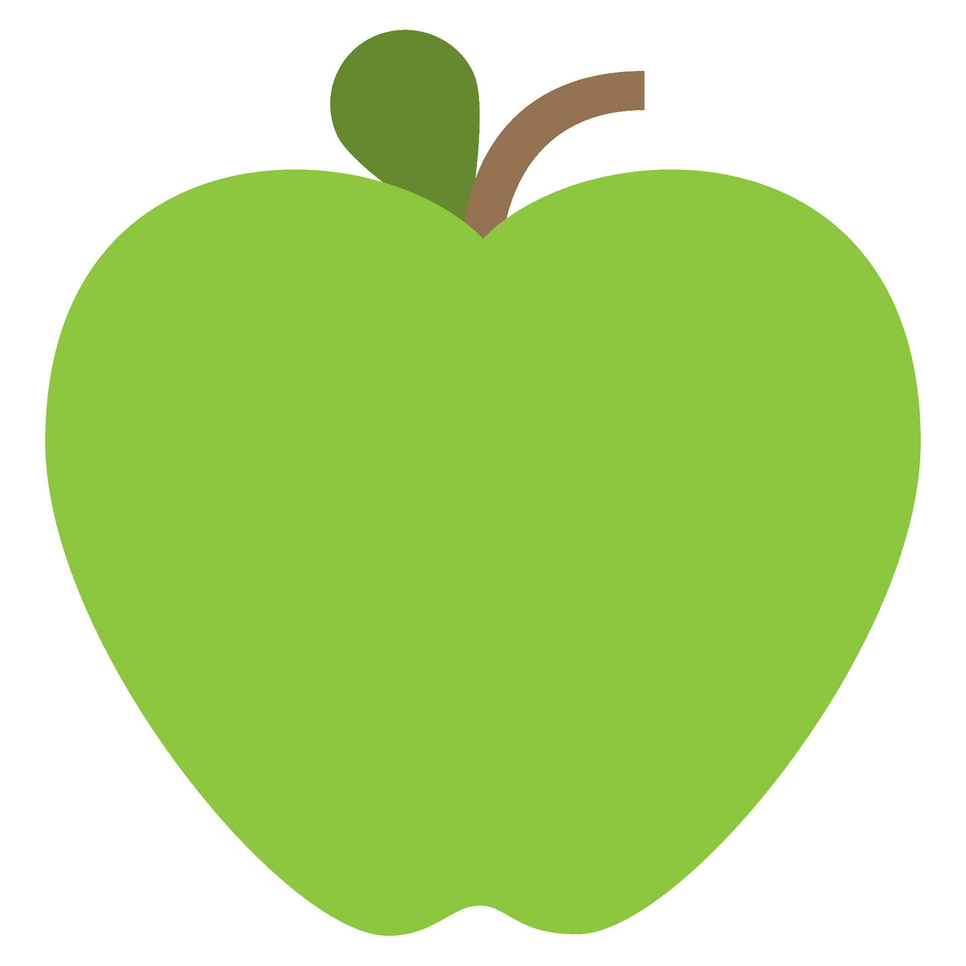 ایموجی سیب سبز