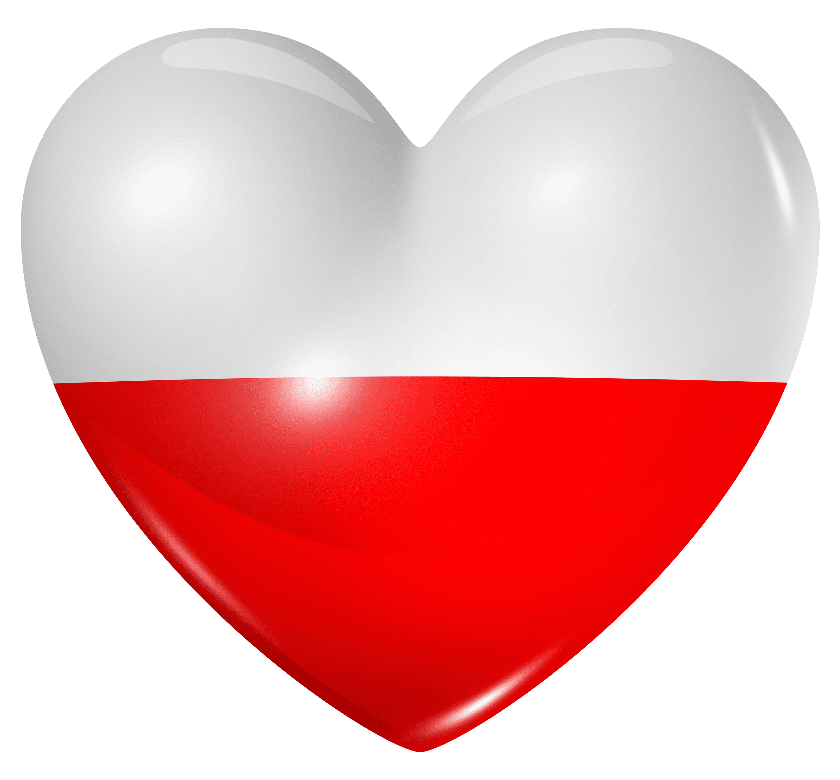 پرچم لهستان قلبی